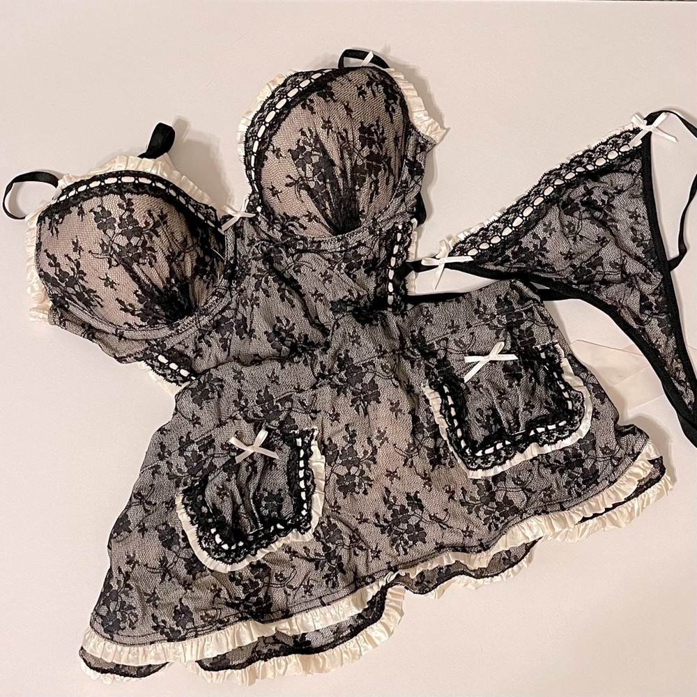 Victoria’s Secret Maid Apron Lingerie Set